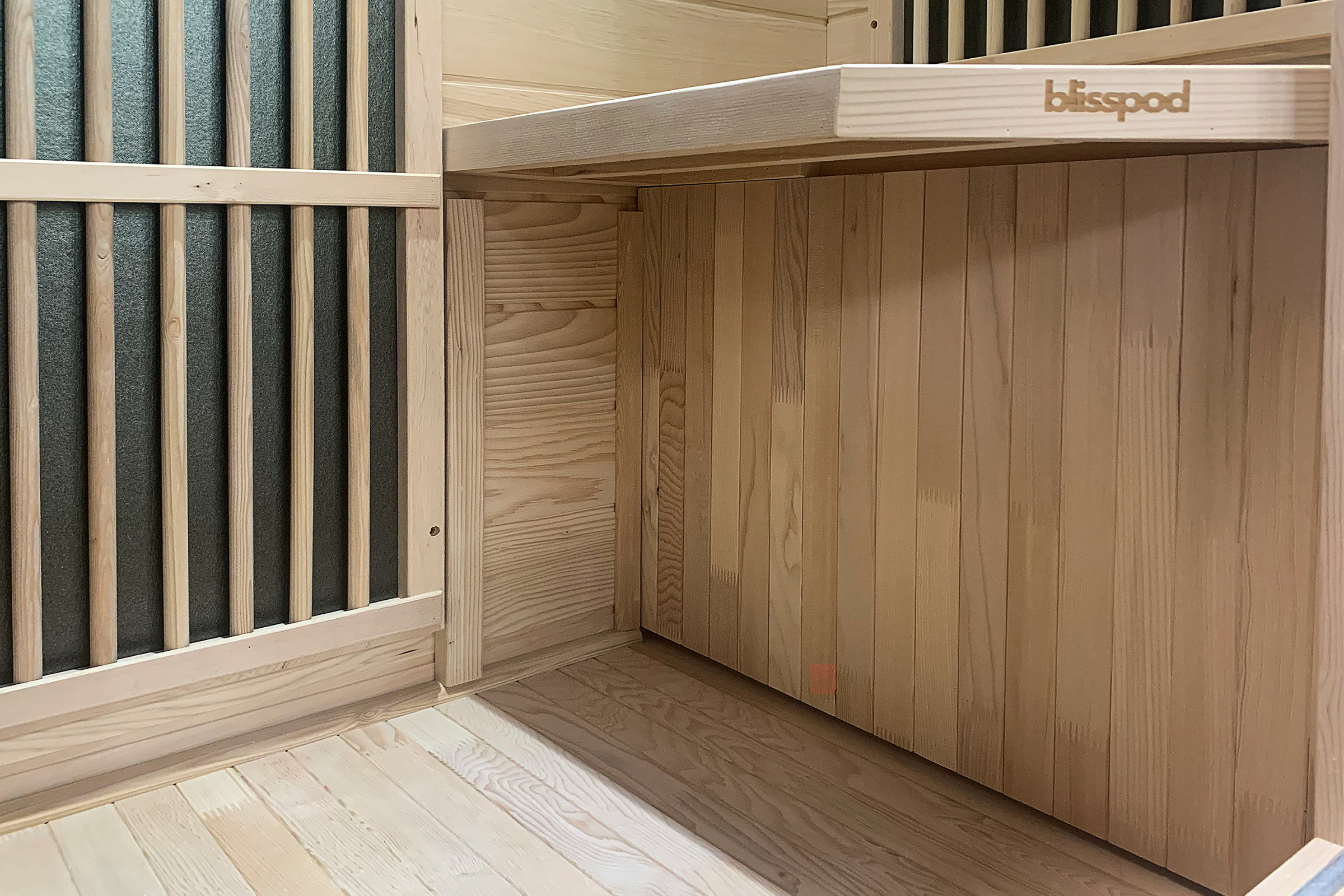 Blisspod | Vienna | Far Infrared Sauna | Canadian Hemlock Very Low EMF | 72.8"H x 35.4"W x 25.6"D | 1 Person 