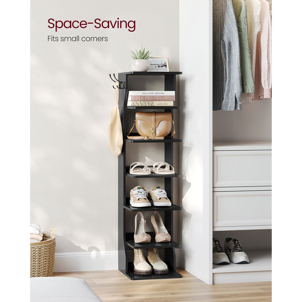 VASAGLE 6 Tier Slim Shoe Storage Rack 