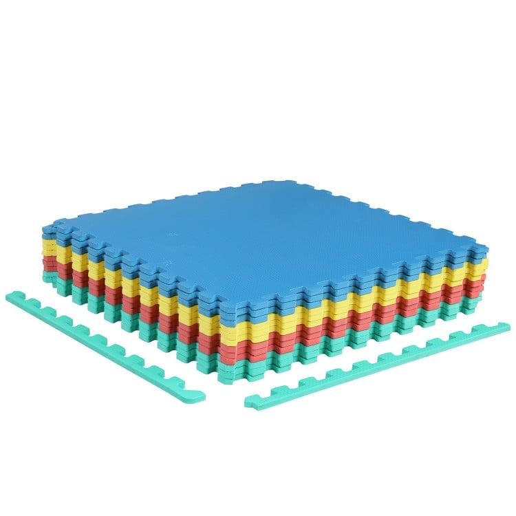 12 Pack Non-Slip Protective Interlocking EVA Foam Floor Tiles