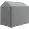 4 x 6ft Outdoor Storage Shed Tent, Portable Shed with Roll-up Door for Motorcycle, Bike, Garden Tools