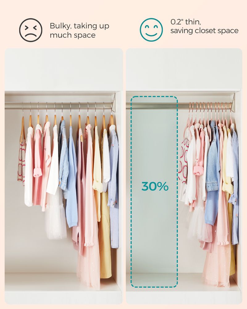 SONGMICS Kids Hangers for Closet 