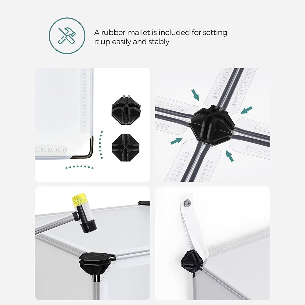 SONGMICS Cube Storage Organizer, Set of 16 