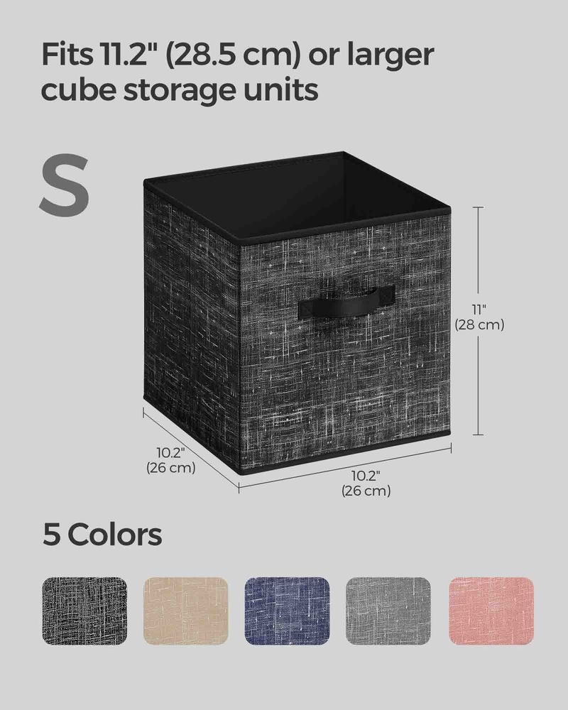 SONGMICS Set of 8 Foldable Storage Cubes 