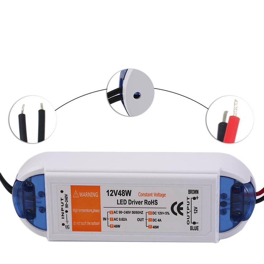 LED 48W Power Adapter Driver DC12V LED Transformer Power Supply~1002