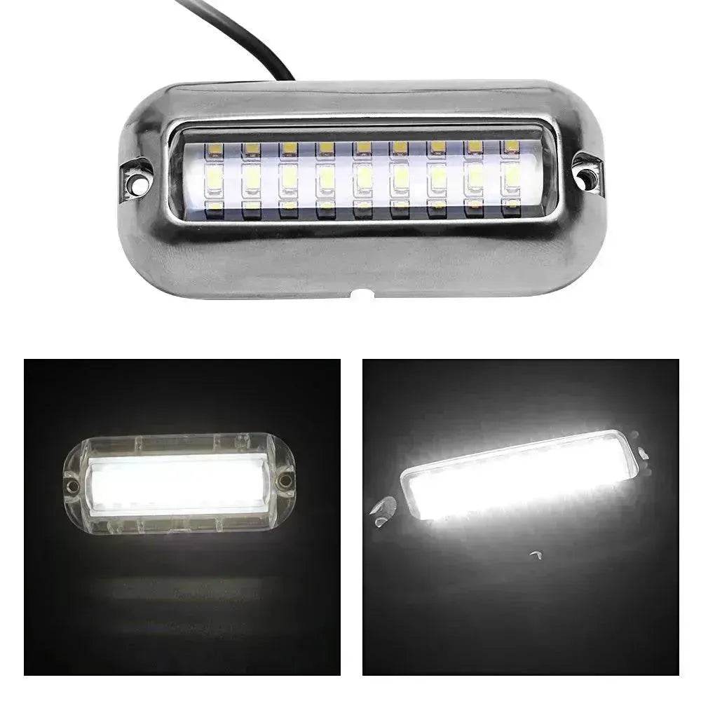 12V led 27 LED marine stainless steel lamp With extension Cable 
