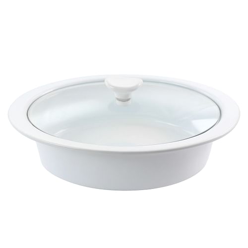 Gibson Elite 2qt Stoneware Casserole with Glass Lid - Free Shipping