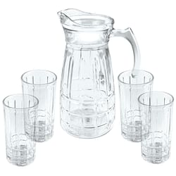 Gibson Home Jewelite Glass Pitcher and Tumbler Set - Free Shipping