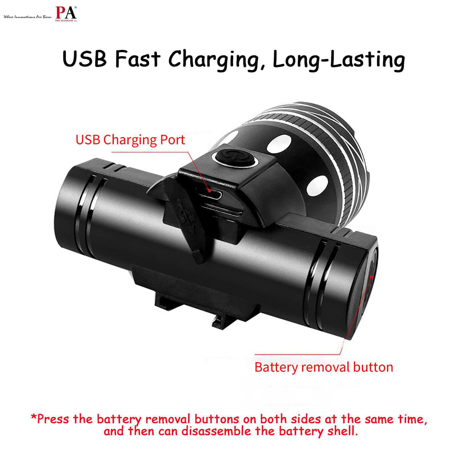 Bicycle LED Explore Headlight Flashlight PN-1 Outdoor Use, Super Bright T6 LED Rechargeable 