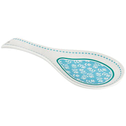 Gibson Home Village Vines Fine Ceramic Spoon Rest in Blue - Free Shipping 