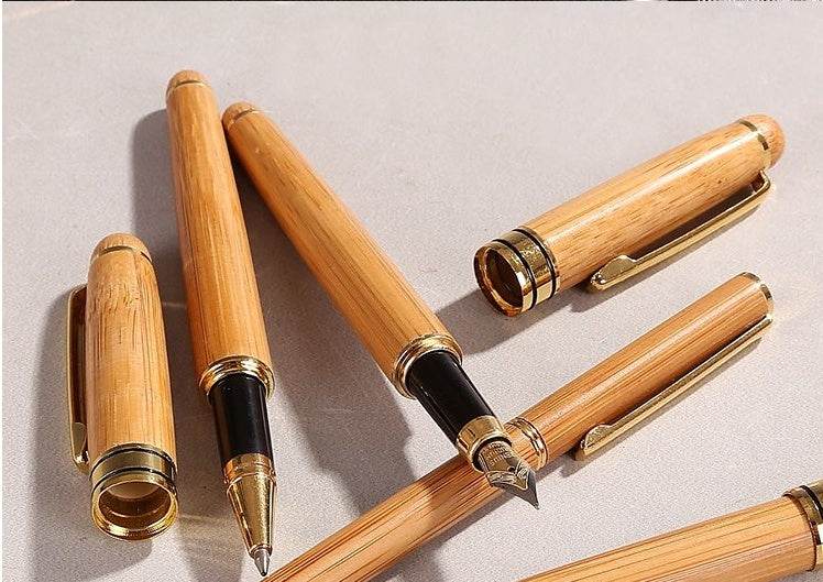 Bamboo Pen Bamboo Pen Pen Ball Pen Lettering Customer Gift Hard Pen Neutral Bamboo Pen 