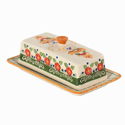 Laurie Gates California Designs 8 Inch Stoneware Tierra Butter Dish - Free Shipping 