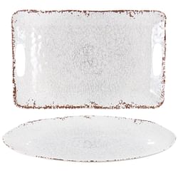 Laurie Gates Mauna 2 Piece Melamine Serving Tray Set in White - Free Shipping 