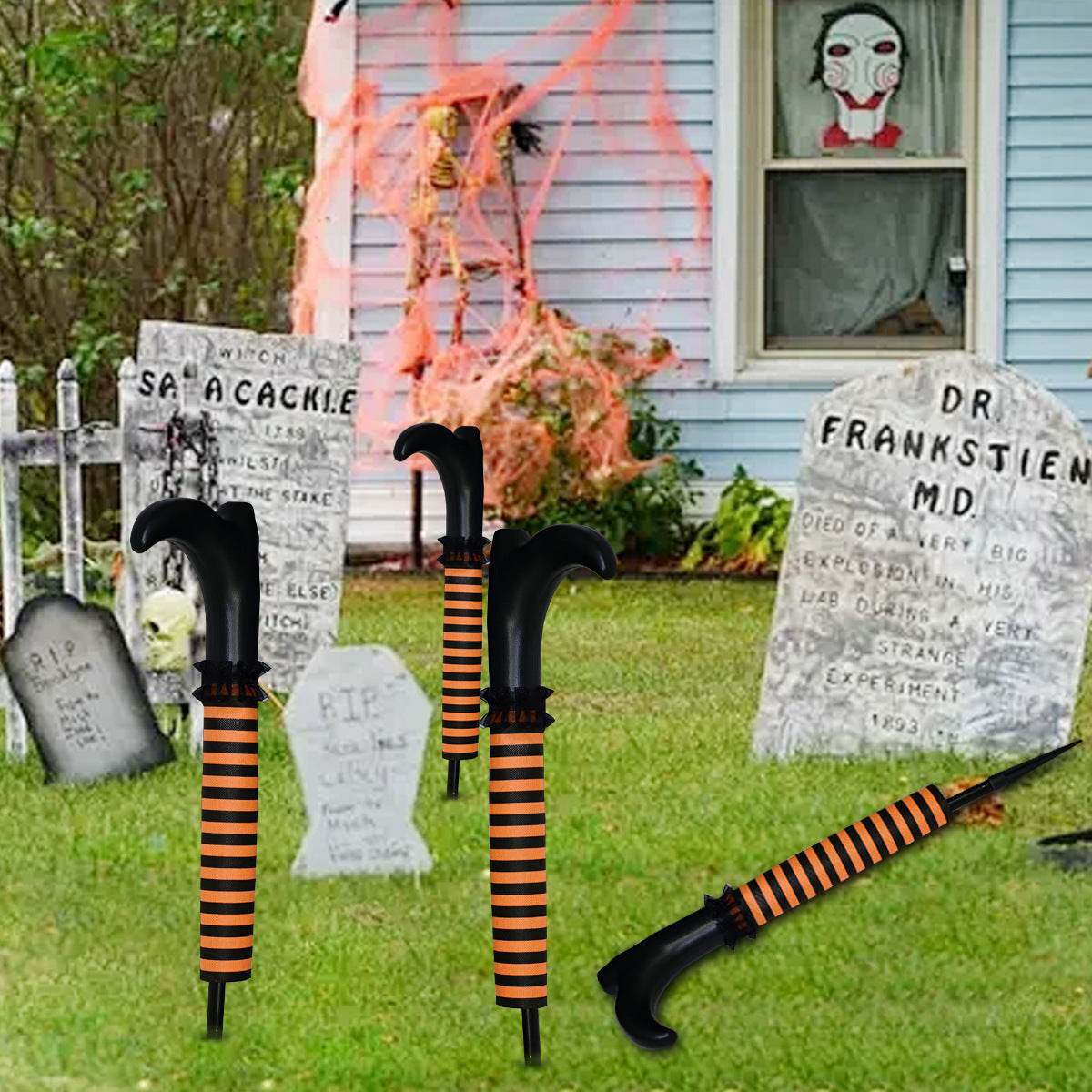 Halloween Decorations Inverted Elf Leg Layout Props 
