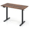48 Inch x 24 Inch Ergonomic Electric Standing Desk with 3 Memory Settings for Home Office-Rustic Brown