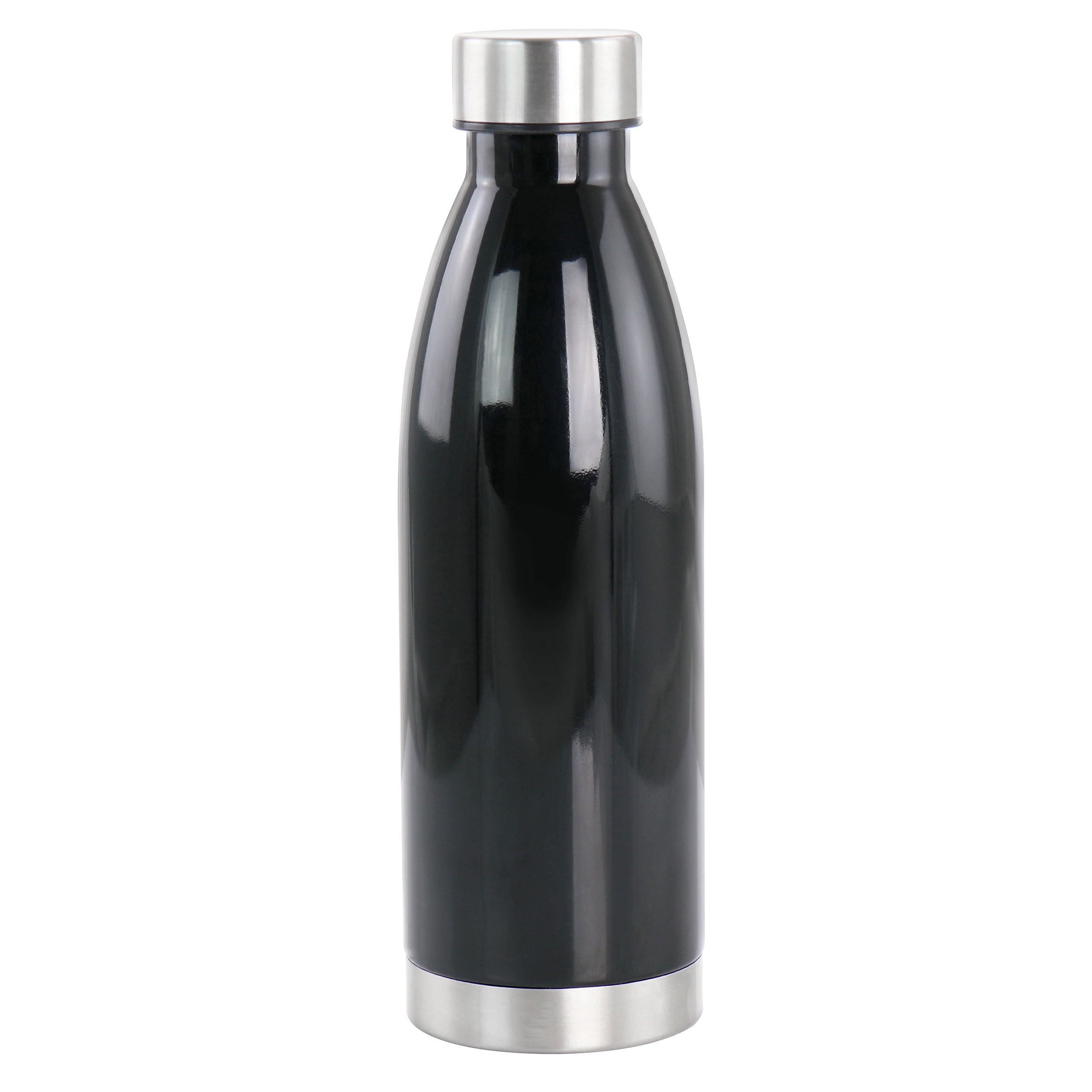 Gibson Home Dunneally 23 Ounce Plastic Water Bottle with Lid in Black - Free Shipping 