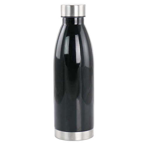 Gibson Home Dunneally 23 Ounce Plastic Water Bottle with Lid in Black - Free Shipping 