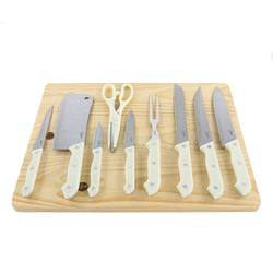 Gibson Home Wildcraft 10 Piece Cutlery Set With Cutting Board - Free Shipping 