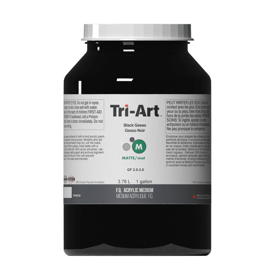 Tri-Art Acrylic Mediums - Black Gesso 