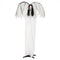 6.6 Feet Halloween Animatronic Standing Angel with Sound-Activated Light-up Eyes and Flapping Wings