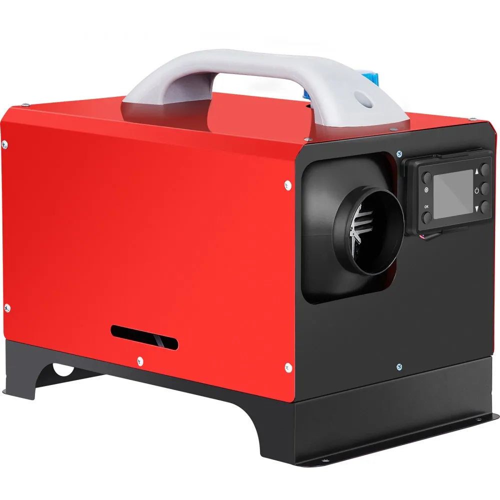 VEVOR Diesel Air Heater 8KW Parking Heater 12V Truck Heater, One Air Outlet, with Black LCD Switch, Remote Control, Fast Heating Compact Diesel Heater, For Car, RV Truck, Boat, Campervans, Caravans