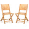 2 Pieces Folding Patio Chairs with Inclined Backrest