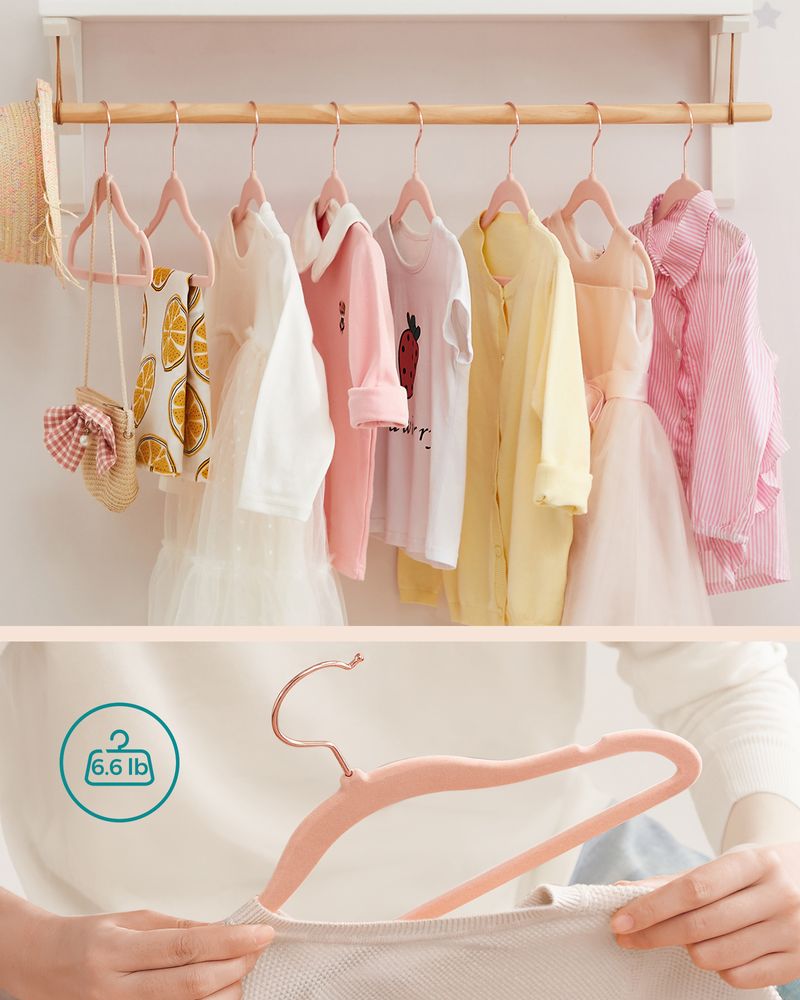 SONGMICS Kids Hangers for Closet 