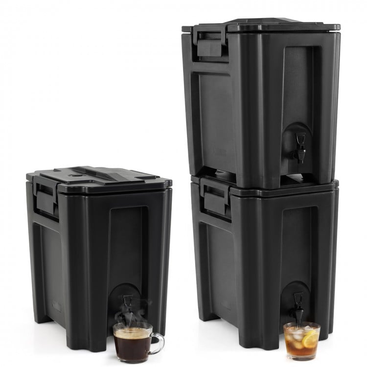 13.2 Gal Insulated Beverage Dispenser Commercial with Two-Stage Faucet