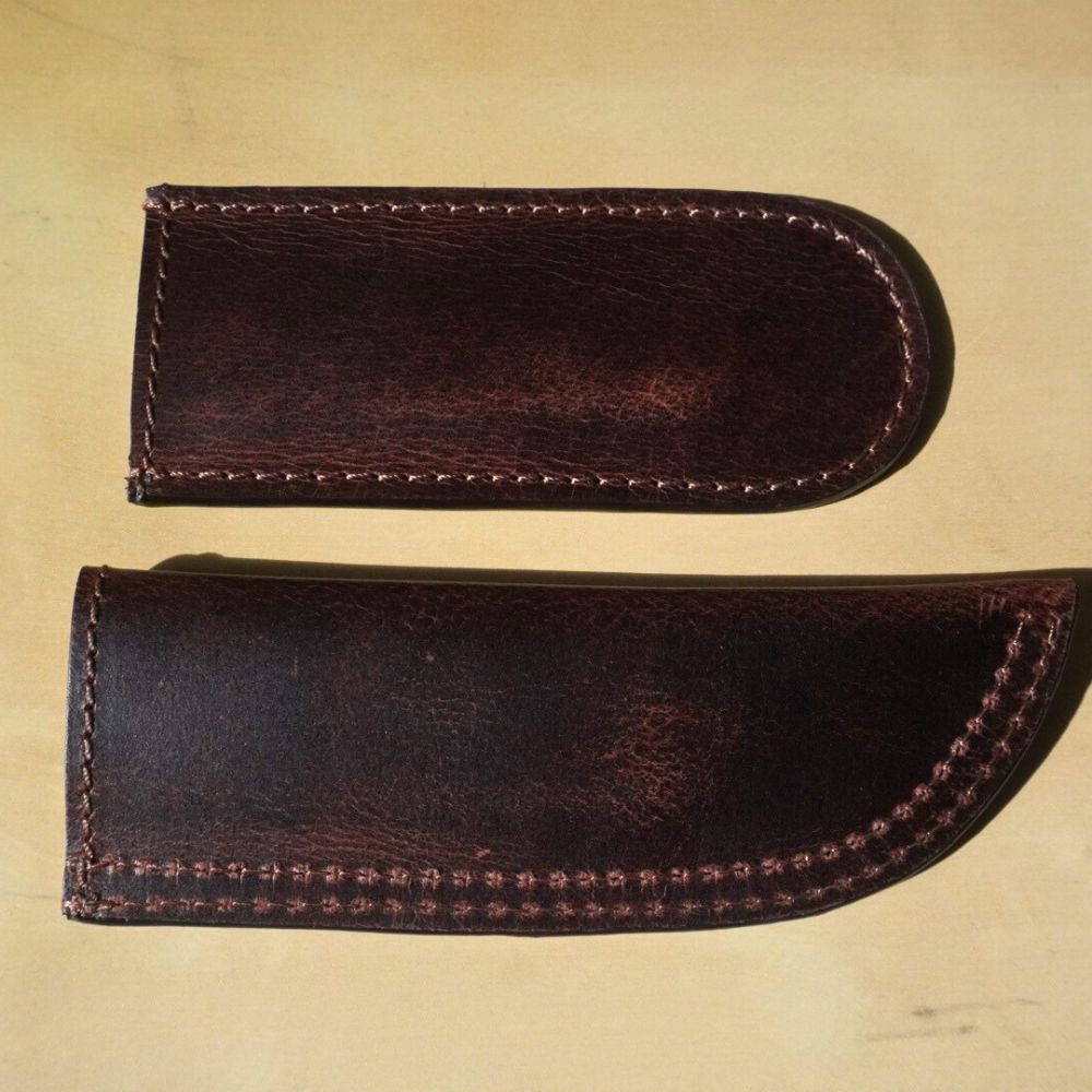 Leather Skillet Handle Covers (Set of 2) – Heat-Resistant & Handmade