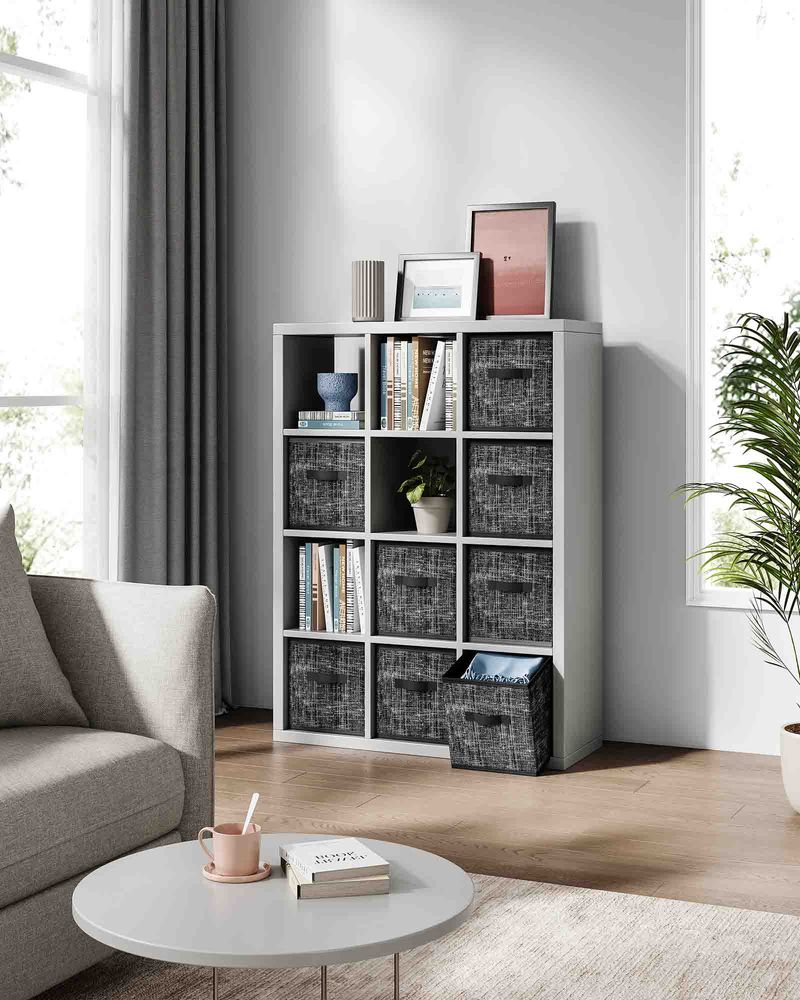 SONGMICS Set of 8 Foldable Storage Cubes 