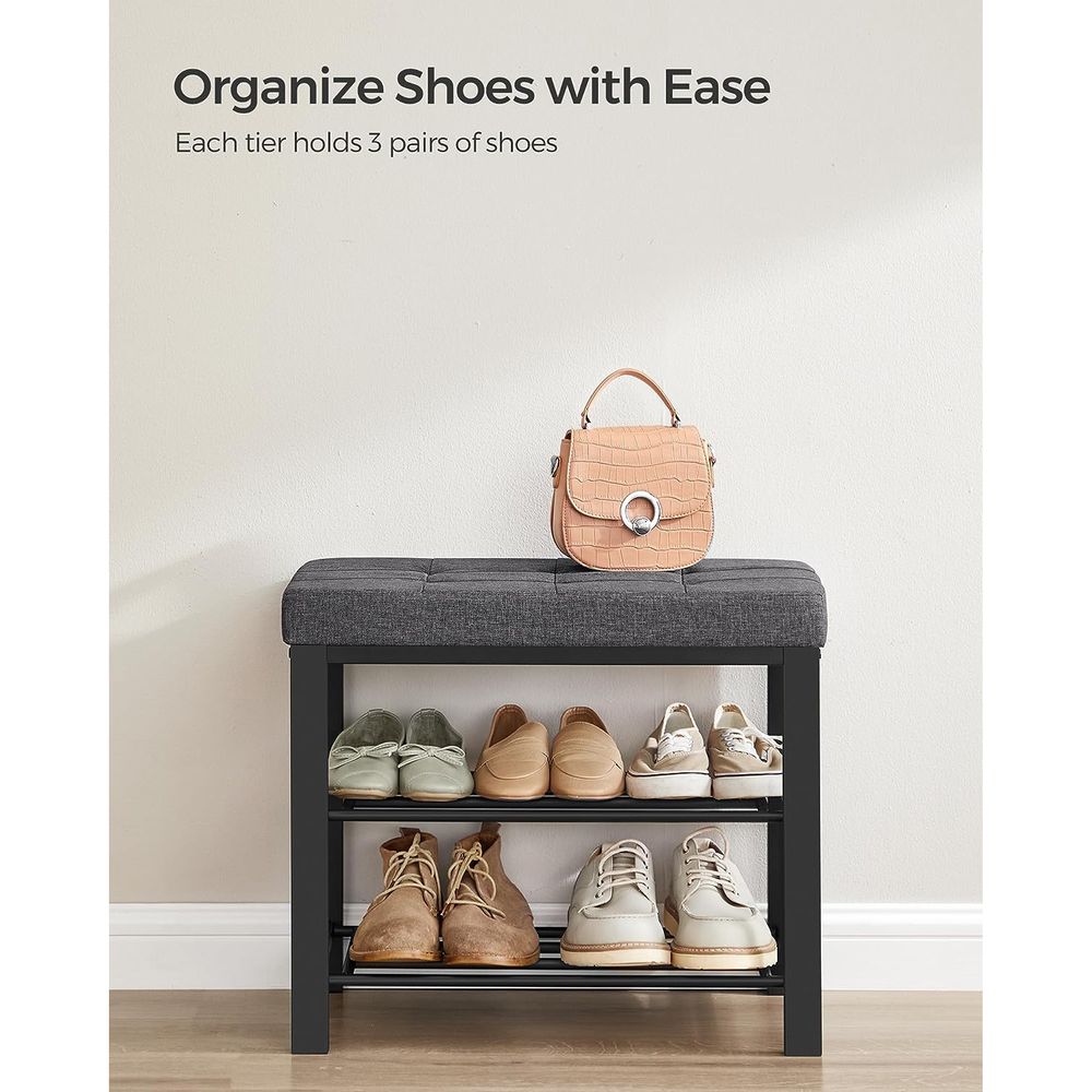 SONGMICS Shoe Bench with Cushion 