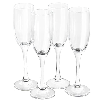 Gibson Home Belinni 4 Piece 6.4oz Fluted Champagne Glass Set - Free Shipping 