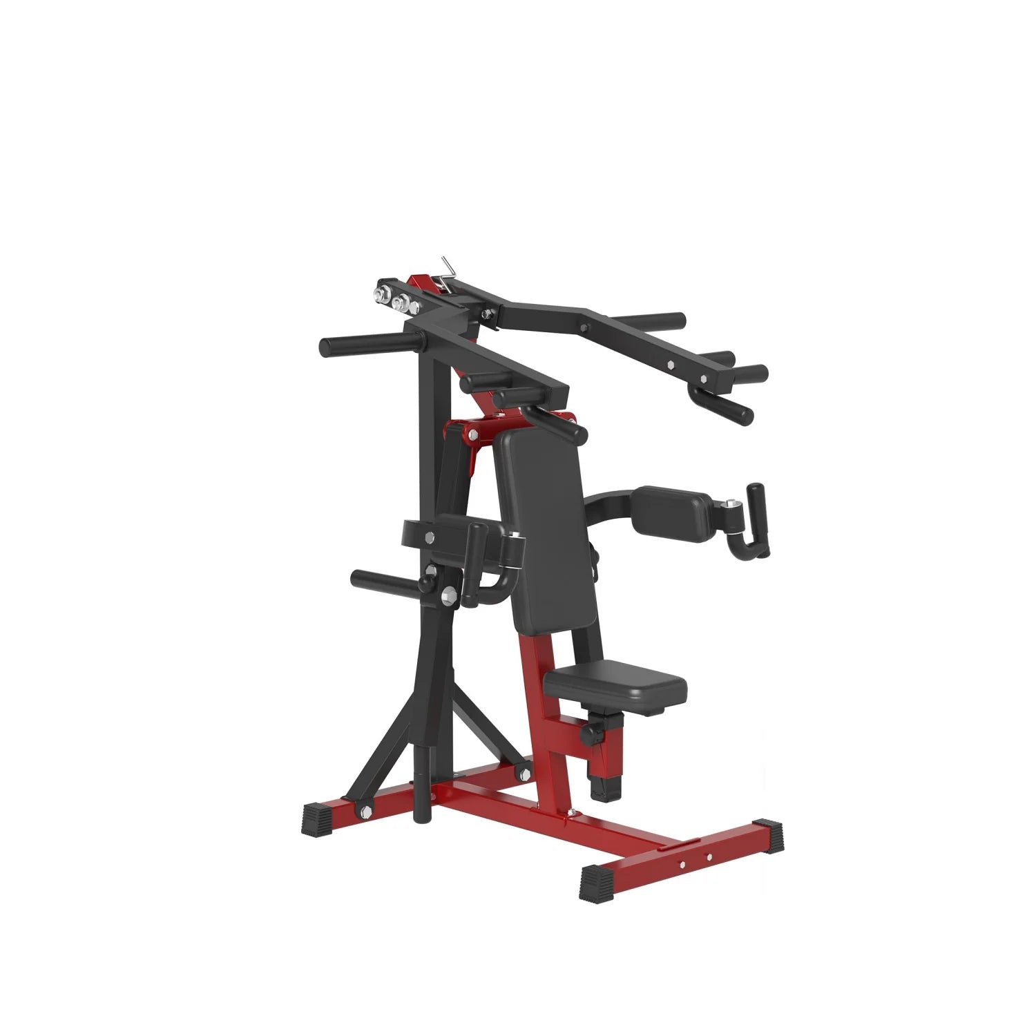 YODOLLA 3-in-1 Shoulder Press & Deltoid Machine – Adjustable Upper Body Workout Trainer (Black/Red)