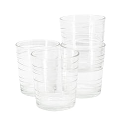 Gibson Home 4 Piece 13.5 Ounce Swirl Double Old-Fashioned Glassware Set - Free Shipping