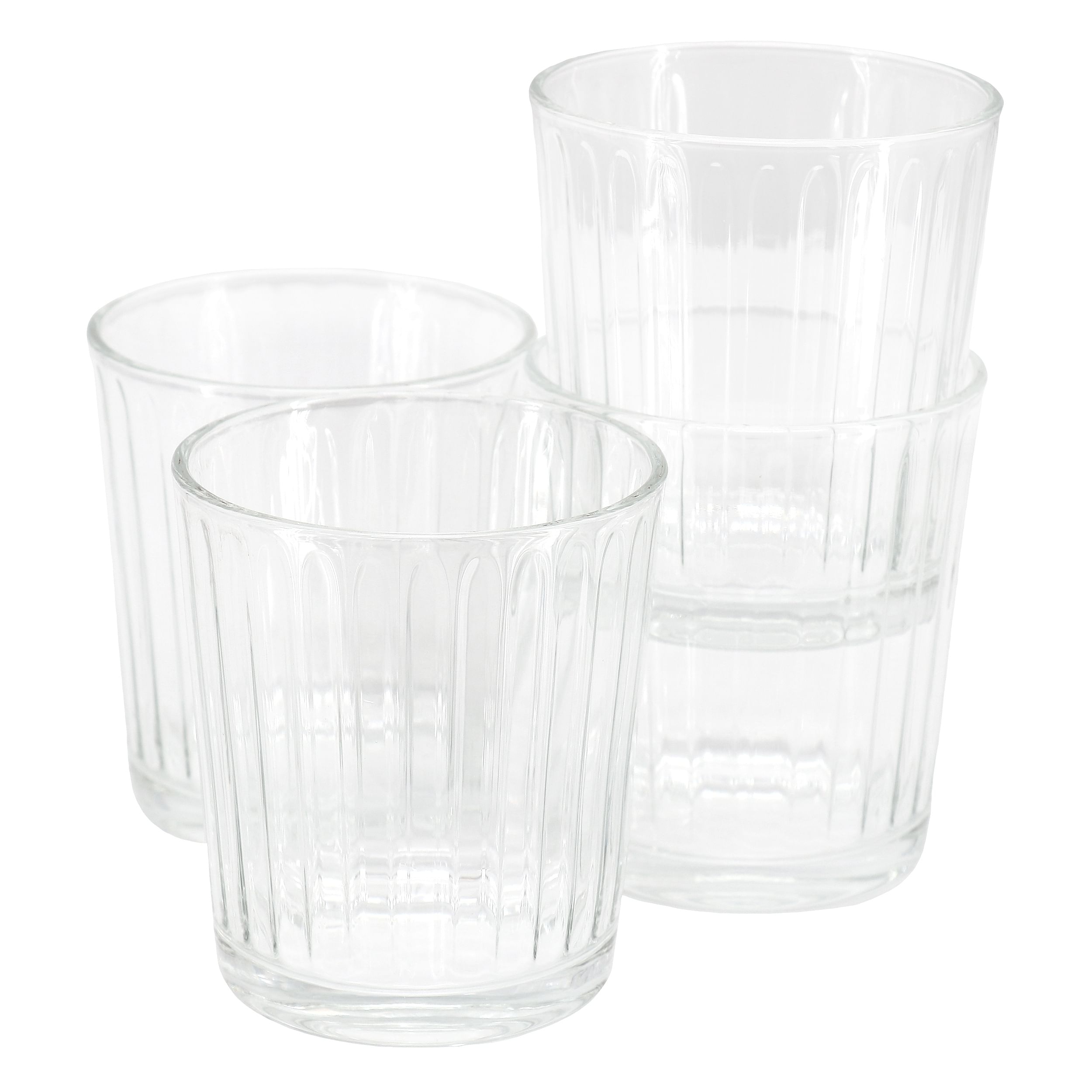 Gibson Home Moonstone 4 Piece 13.5 Ounce Double Old-Fashioned Glass Set - Free Shipping 