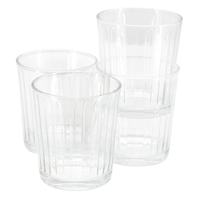 Gibson Home Moonstone 4 Piece 13.5 Ounce Double Old-Fashioned Glass Set - Free Shipping 