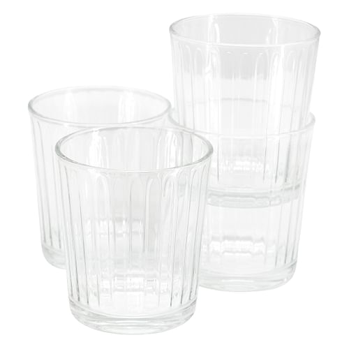Gibson Home Moonstone 4 Piece 13.5 Ounce Double Old-Fashioned Glass Set - Free Shipping 