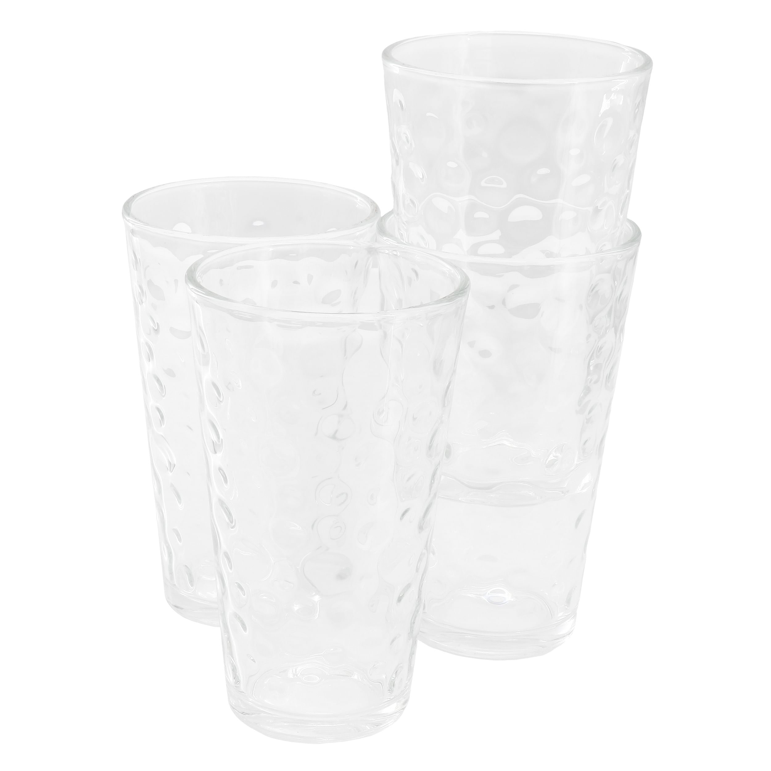 Gibson Home 4 Piece 16 Ounce Bubble Glass Tumbler Set - Free Shipping