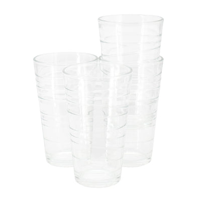 Gibson Home 4 Piece 16 Ounce Swirl Glass Tumbler Set - Free Shipping 