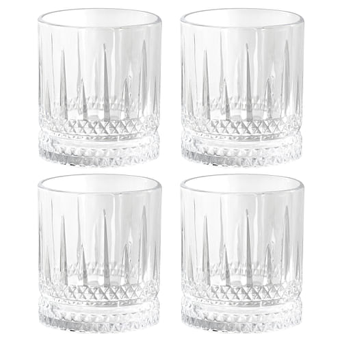 Gibson Home 4 Piece 13 Ounce Iceberg Embossed Double Old-Fashioned Glass Set - Free Shipping