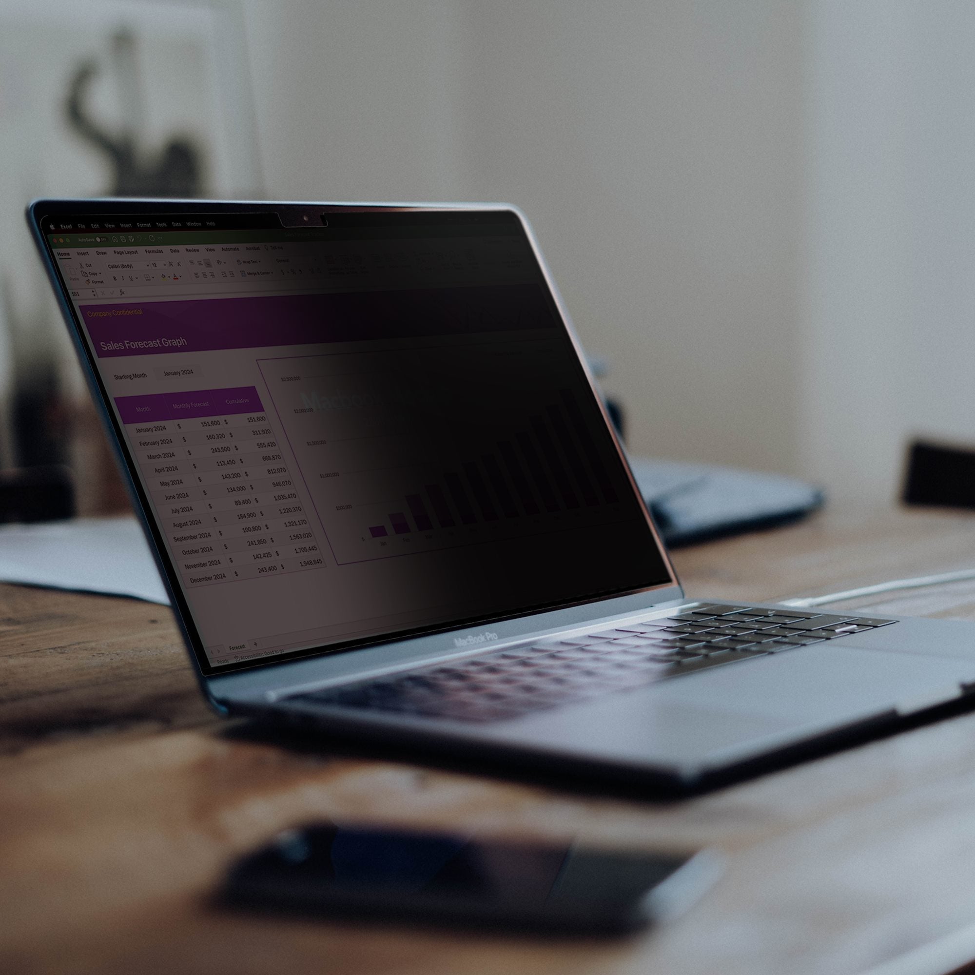 14-inch MacBook Pro M1 M2 M3 M4 Magnetic Laptop Privacy Screen, Blue Light Screen Protector, Reversible Anti-Glare Matte or Glossy Sides, Laptop Privacy Filter 