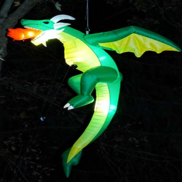 5 Feet Hanging Halloween Inflatable Dragon