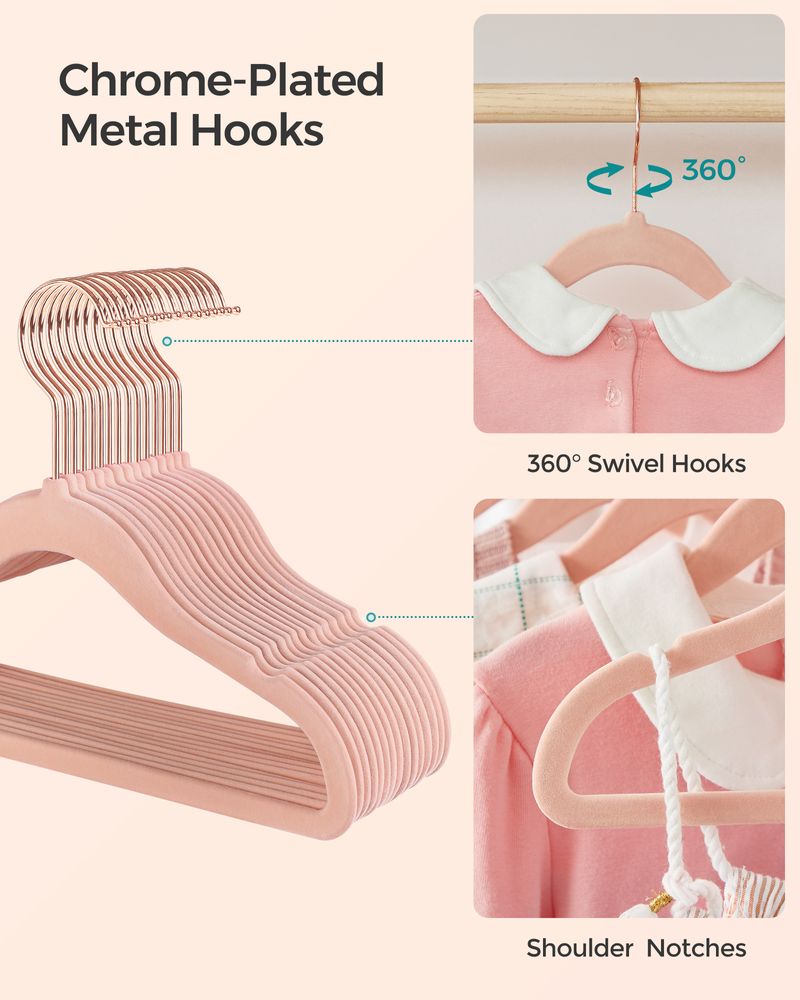 SONGMICS Kids Hangers for Closet 