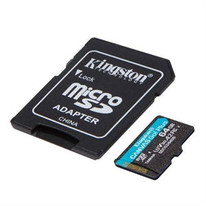 Kingston Canvas Go! Plus 64 GB Class 10/UHS-I (U3) V30 microSDXC 