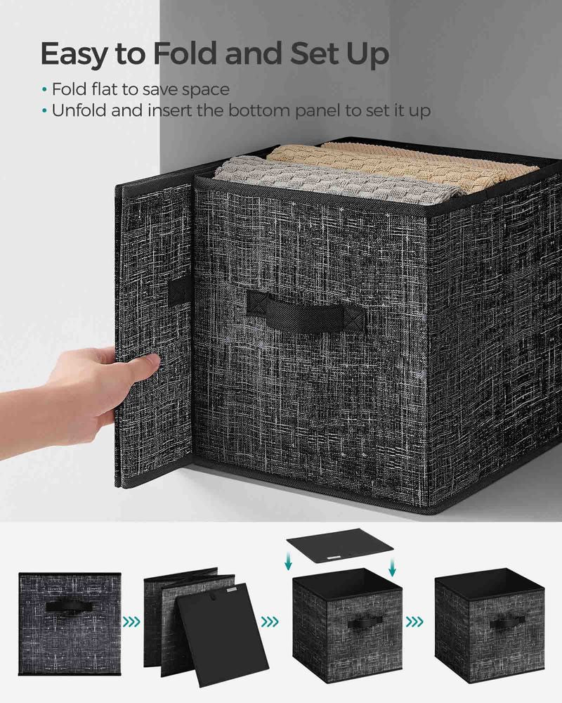 SONGMICS Set of 8 Foldable Storage Cubes 