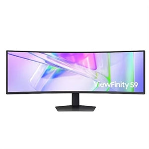 Samsung ViewFinity S9 S49C954UAN 49" Class Dual Quad HD (DQHD) Curved Screen Gaming LED Monitor - 32:9 - Black 