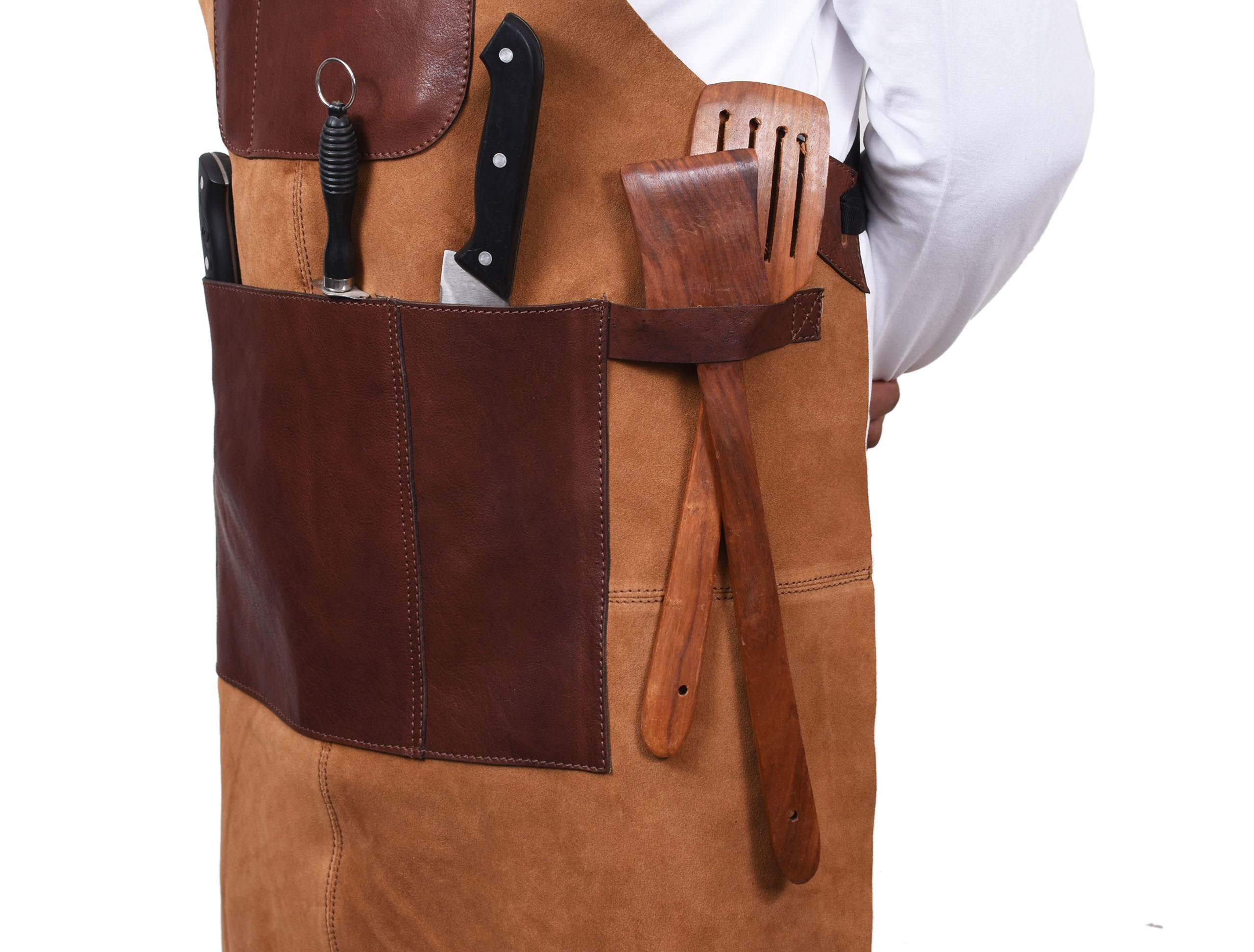 Genuine Leather Suede Apron