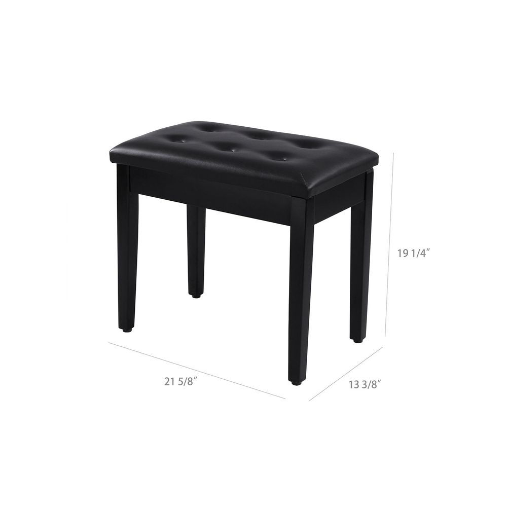 SONGMICS Rubberwood Legs Vanity Bench 