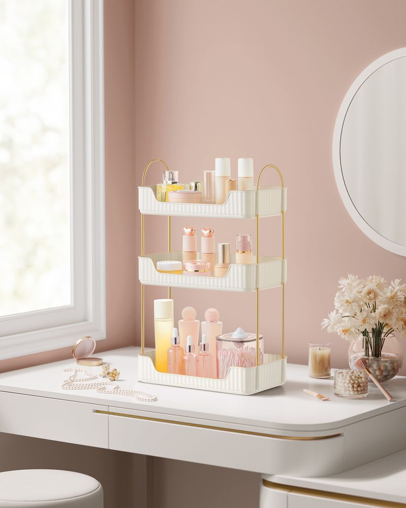 SONGMICS 3-Tier Makeup Organizer 