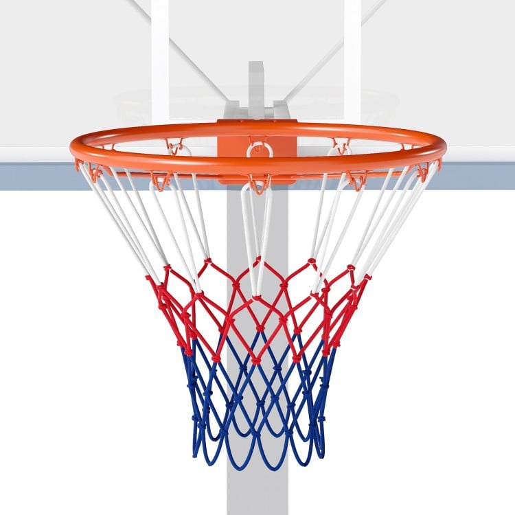 18" Basketball Rim Heavy Duty Wall Mounted Basketball Rim Goal Replacement-Orange