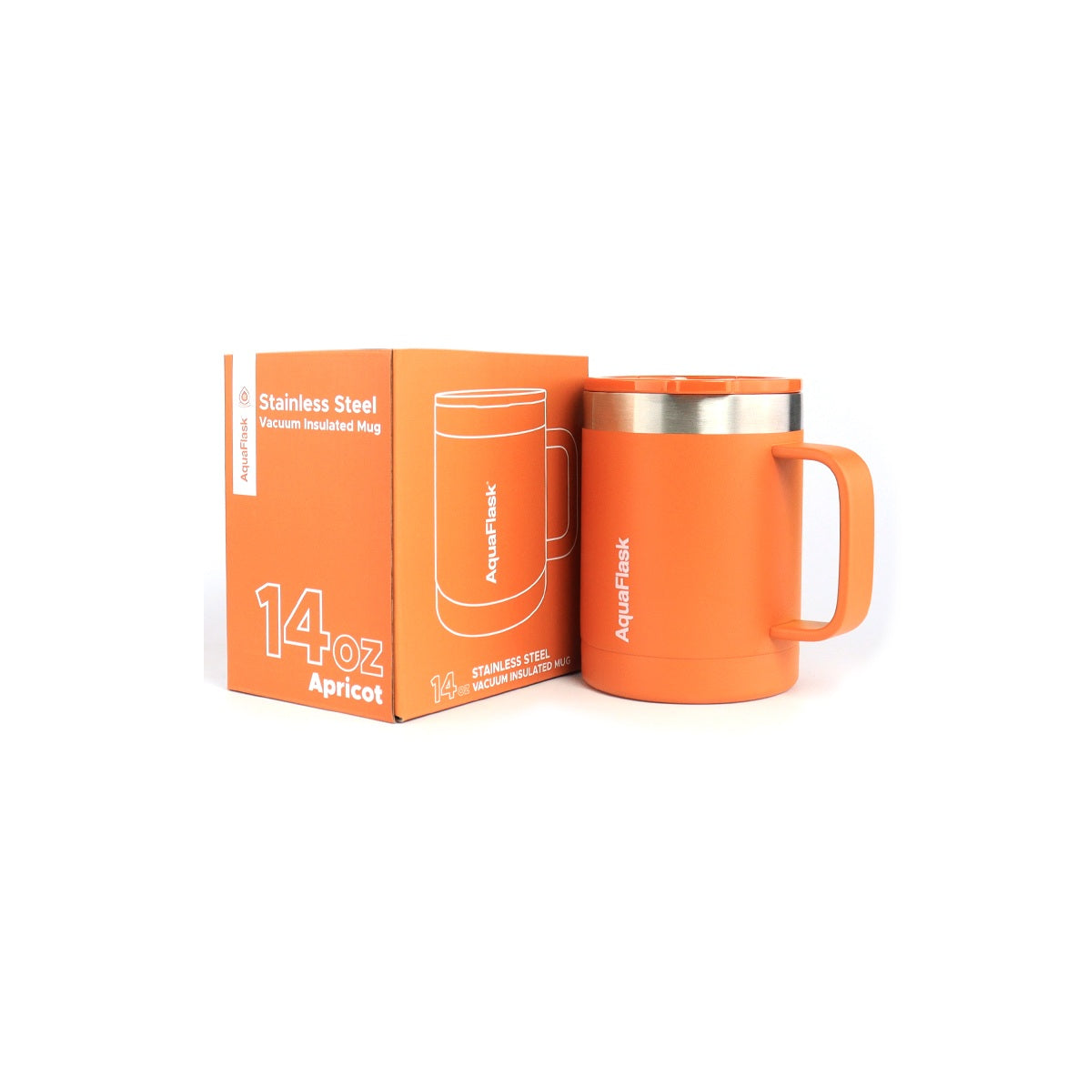 Aquaflask Thermal Insulated Lidded Mug With Handle 415ml (14 oz) 